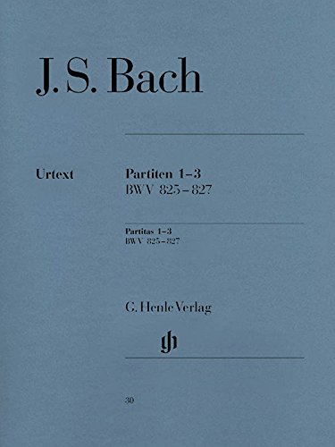 Partitas 1-3  BWV 825-827 - piano - (HN 30)