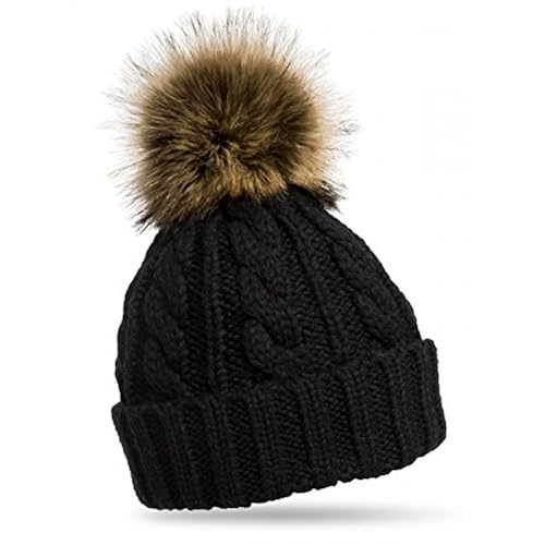 hat fur pom pom amazon Bobble Hat: Black Amazon.co.uk hat fur pom pom amazon Bobble Hat: Black Amazon.co.uk