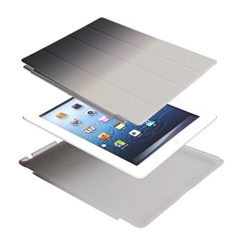 iPad 2 iPad 3 iPad 4 Hülle, DEENOR Rainbow Colour Series Smart Cover Transparent Back Cover Ultra Slim Light Weight Auto aufwachen / Schlaf Funktion Schutzhülle Hülle für Apple iPad 2 iPad 3 iPad 4. (Black and White) - 3