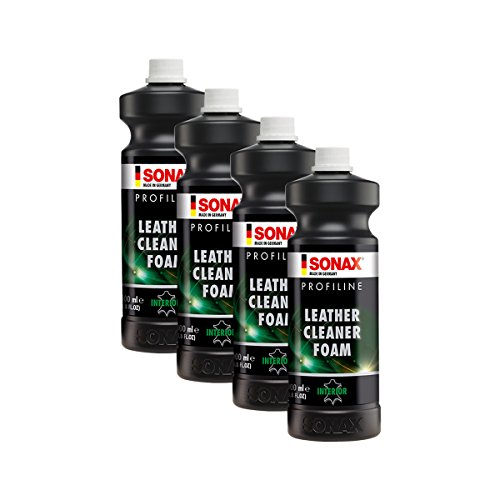 Preisvergleich Produktbild SONAX 4X 02813000 PROFILINE LeatherCleaner Foam LederReiniger LederPflege 1L