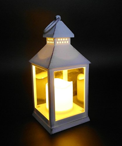 Sehr schöne weiße LED Laterne inkl. Wunschgravur, Wunschtext. Die Geschenkidee! z.B.zur Hochzeit, Geburtstag, - 2