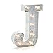 Produktbild Darice LED Metal-Buchstabe J, Metall, Silver, 25.5 x 19 x 5 cm