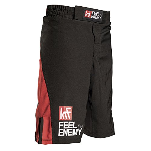 KRF Feel The Enemy MMA Bangkok Pantaloncini da Boxe, da Uomo, Uomo, MMA Bangkok, Nero, M