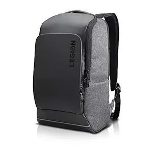 Lenovo Legion Recon 15.6-inch Sleek Modern Lightweight Water-Repellent Front Panel Breathable Gaming Backpack with Padding for Gamers/Casual Use (Black)