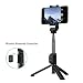 Produktbild JFJL Selfie Stick Stativ Mit Bluetooth-Fernbedienung - Rand 4 In 1 Mini-Tasche Erweiterbar Einbeinstativ Aluminiumlegierung 360 Grad-Drehung Für Iphone X 8 Plus 7 6 6 S Plus Android Samsung S9 S8 S7