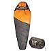 Produktbild Active Forever 210T Polyester Premium Twill Leichter Mumienschlafsack, ideal für Camping, Wandern, Tourismus und Outdoor-Aktivitäten im Winter, 210 * 80 * 55 cm (Orange)