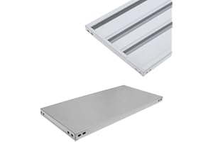 BUD - Scaffale in metallo COMPONIBILE varie misure e portate tipo pesante con rinforzo (Ripiano cm 50x100 2 rinforzi)