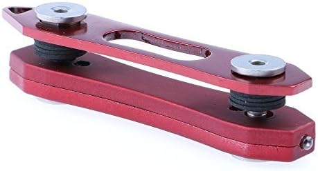 Leayao cute Portable Compact Key Ring Smart Holder Organizer Clip Folder Chain Pocket Tool Red