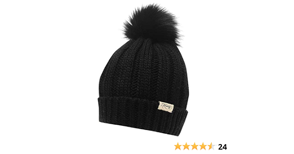 Firetrap Womens Cable Knit Hat Beanies 