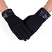 Snowboard Gloves,Tefamore Men Thermal Winter Touch Screen Motorcycle Ski Gloves (Black)