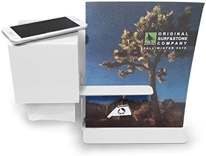 Concealed Toilet Roll Holder Toilet Paper Holder with Stand for Magazines, Books, Tablet and Phone móvi