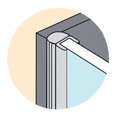 GEB joints (x2) côté de porte de douche coulissante - verre 5 À 8mm - 1,95ml
