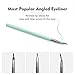 DUcare Mint Green Makeup Brush Gift Set with Roll Cases for Girls (11 Pieces)