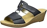Laufsohle: Synthetik Rieker Damen 62468 Pantoletten, Blau (royal/14), 41 EU