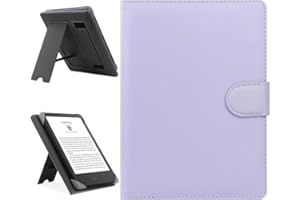 HoYiXi Custodia Universale Compatibile con 6-6.8'' Kobo/PocketBook/Tolino/Sony E-Book Reader 6.8'' Kindle Paperwhite/6" Nuovo Kindle 2022 & 2019/Kobo Clara HD/Kobo Clara 2E Cover con Stand,Viola.