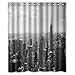 Produktbild lesif Fashion und Generic Skyline schwarz und weiß New York City Duschvorhang, 152,4 cm (W) X 182,9 cm (H) inches-bathroom Decor Vorhang für die Dusche, Creative eine verführerische Ambiente in Ihr Badezimmer.