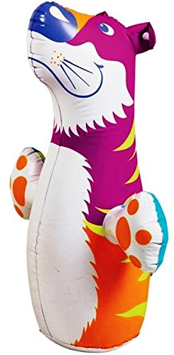 Intex Childrens Tiger Inflatable 3D 98cm Boxing Bop Punch Bags Indoor Outdoor Game