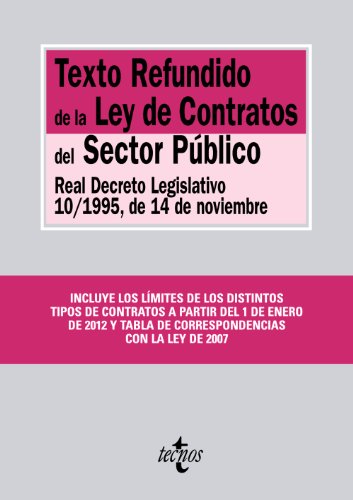 Texto refundido de la Ley de Contratos del sector público livre