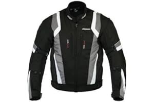 RKsports 1509 WATERPROOF MOTORCYCLE MOTORBIKE JACKET BLACK CE ARMORS