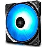 DEEPCOOL RF140 RGB PWM Fans, 1X140mm,6 Brightness RGB LED Lights, Cable Controller, Compatible with ASUS Aura Sync