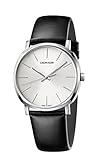 Calvin Klein Herren Analog Quarz Uhr mit Leder Armband K8Q311C6
