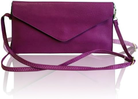 New Ladies Faux Leather Style Envelope Evening Clutch Bag Women Wedding Purse