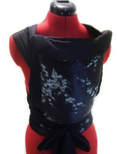 Mei Tai BABY CARRIERS SLING WRAP by Agnes -BLACK, EMBROIDERY