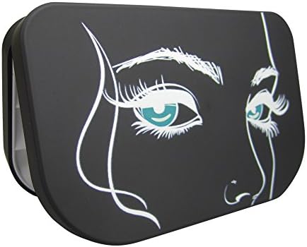 Starfish Spirit False Eyelash Case Holder - Three Tier Box, Organizer for Travel, Storage (Black)