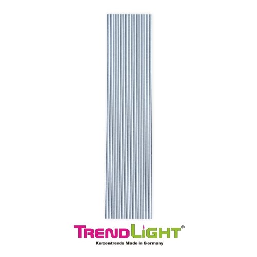 Rundstreifen 2 mm silber 220 mm 19 Stück – Wachsstreifen zum verzieren von Kerzen