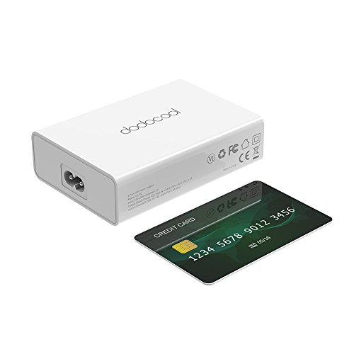 dodocool Quick Charge 3.0 USB Ladegerät mit 6 Ports 58W Schnellladegerät, 1x QC3.0 und 5x USB 2.0 Port mit 1.5m abnehmare Netzkabel - 5