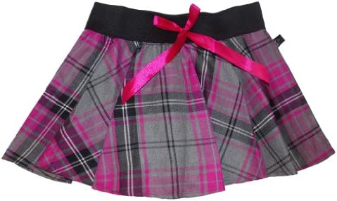 Wicked NightsCrazy Chick 9" Tartan Mini Skater Skirt with bow - Choice of Colours