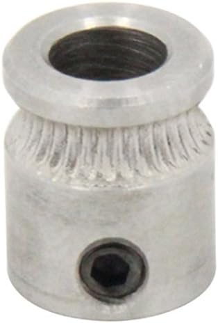 Qipang 2PCS Drive Gear for 1.75mm &amp; 3mm Filament 3D Printer Extruder Pulley 5mm Shaft(For MK8 Repalcement Part)