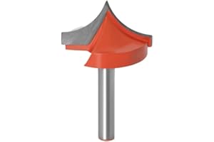 EBILUN Outil de chanfreinage de menuiserie, embout de toupie V-Groove, double cannelure à pointe de carbure de 6 mm, fraise de fraisage CNC (10 mm)