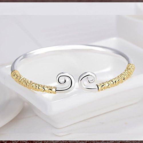 Creative Personality Couple Love You Ten Thousand Years Bracelet,Gold