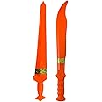 Vidhyapati Plastic Weapon Role Play Toy for Kids | Smooth Edges Activity Toy. (1-Khanjar/1-Talwar (Combo - 2 Pcs))