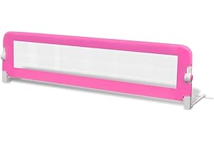 ‎VIDAXL vidaXL Barierka ochronna do łóżka, 150 x 42 cm, różowa
