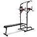 Produktbild Pull Up Bar Foldable,Multifunktion, Stand Pull up Station mit freistehender Klimmzugstange Trainingsbar Fitnessstation, Dips Station, abnehmbar + Beutel