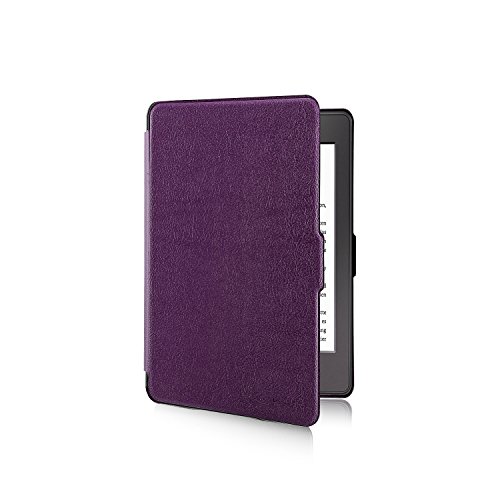 Kindle Paperwhite Hülle - eReader Slim Case Schutzhülle Tasche Etui mit Ruhemodus u. Magnetverschluss von u&h, in Lila