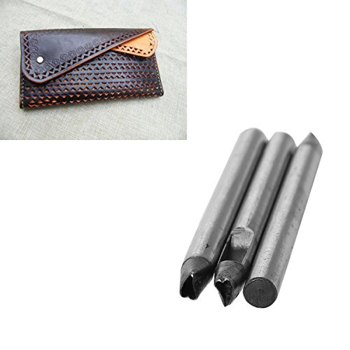 Lederstempel / Lederstanzer - Motiv wählbar - Ø 0,8 cm - Punzierstempel / Punziereisen / Leder Werkzeug, Motiv:Herz 2