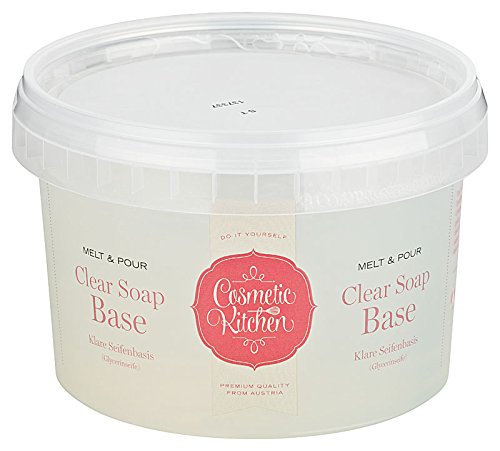 Glycerinseife transparent Rohseife 500g im Schmelzgefäß - 0,5 kg (RS-1)
