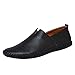 Produktbild HROIJSL Herren Business Schuhe rutschfest bequemes Fahren Freizeitschuhe Big Size Leder Lace Up Breathable Low Top ausgekleidet Oxfords Casual Hochzeitsschuh Echtleder Schuhe