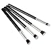 Demarkt Pro Comesitcs Brushes Eyeshadow Foundation Blending Brush Set Soft Synthetic Makeup Brushes 4Pcs