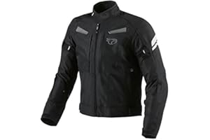 JET MOTORCYCLE WEAR Jet Chaqueta Moto Hombre Impermeable Textil con Armadura Multi Funcional
