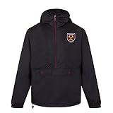 Cierre con una cremallera oficial del West Ham United FC en la parte delantera. Hecha de 100 % poliéster con un forro de malla y tafetán.