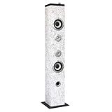 Con su tecnología bluetooth y su mando, esta columna permite disfrutar de tu música almacenada en cualquier aparato bluetooth (teléfono, reproductor ,ordenador, tablet), con libertad y en alta fidelidad