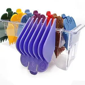 Professional Barber Hair Clipper Guards Guides 8 Color Coded Clipper Cutting Guides #3170-400- 1/8?? to 1 for Magic Senior Clippers (8 Color Set)??