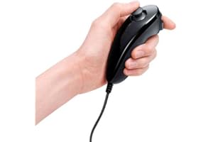 DESCONOCIDO Nunchuk pour Nintendo Wii Noir
