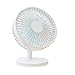 Produktbild QUANOVO Ventilator Mini-LuftküHler Tischventilator Fan DREI-Klingen-Design Passen Sie Die Windrichtung An. Minimales Rauschen Reines Kupferspule Geeignet FüR Schlafsaal-Bettreisen,White