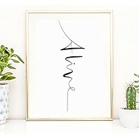 Kunstdruck, Sprüche Poster: Alive | Hochwertiges und festes Premiumpapier | Ohne Rahmen