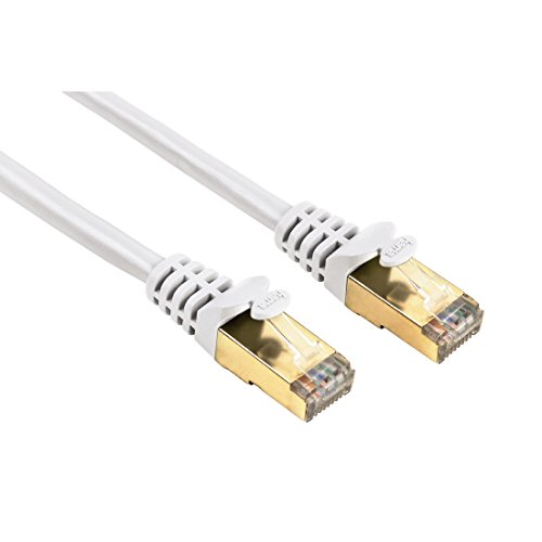 Hama geschirmtes CAT 5e-Patchkabel STP, 0,25 m, weiß,